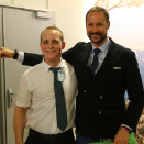 7. mars: Kronprins Haakon deltar på Trivselsseminaret 2016, sammen med blant annet "the Doorman", Josh Yandt. Foto: Lars Heltne, Det kongelige hoff